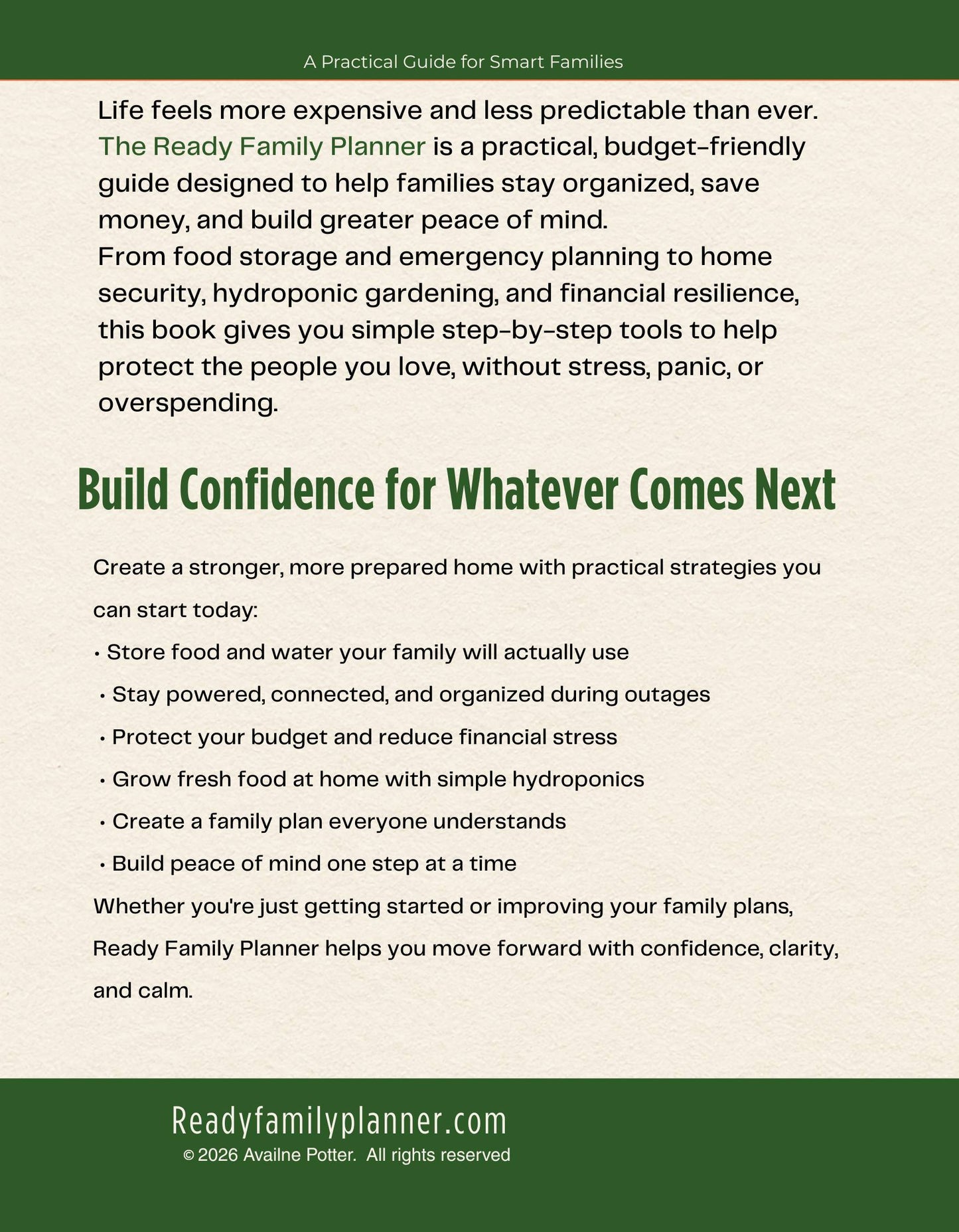 Ready Family Planner