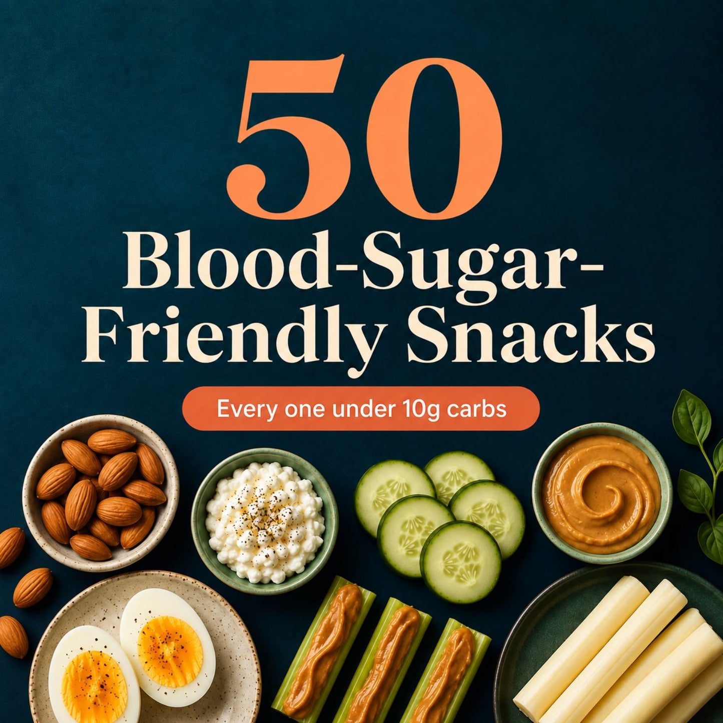 50 Snacks Under 10 Carbs
