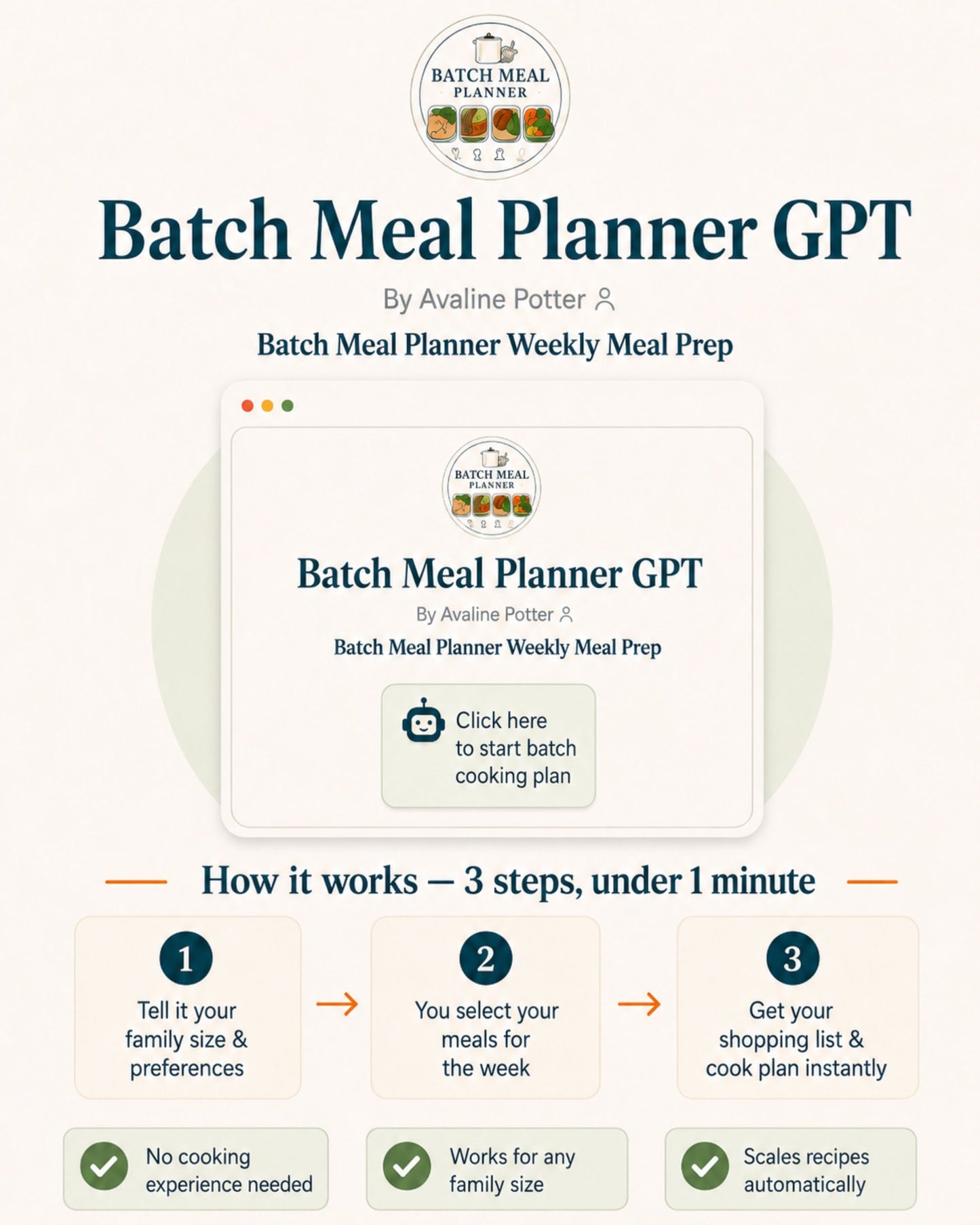 AI Batch Cooking Meal Planner Bundle