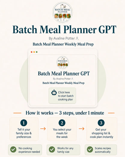 AI Batch Cooking Meal Planner Bundle