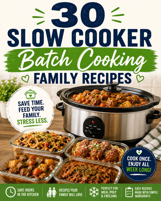 30 Slow Cooker Batch Cooking Family Recipes