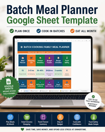 AI Batch Cooking Meal Planner Bundle