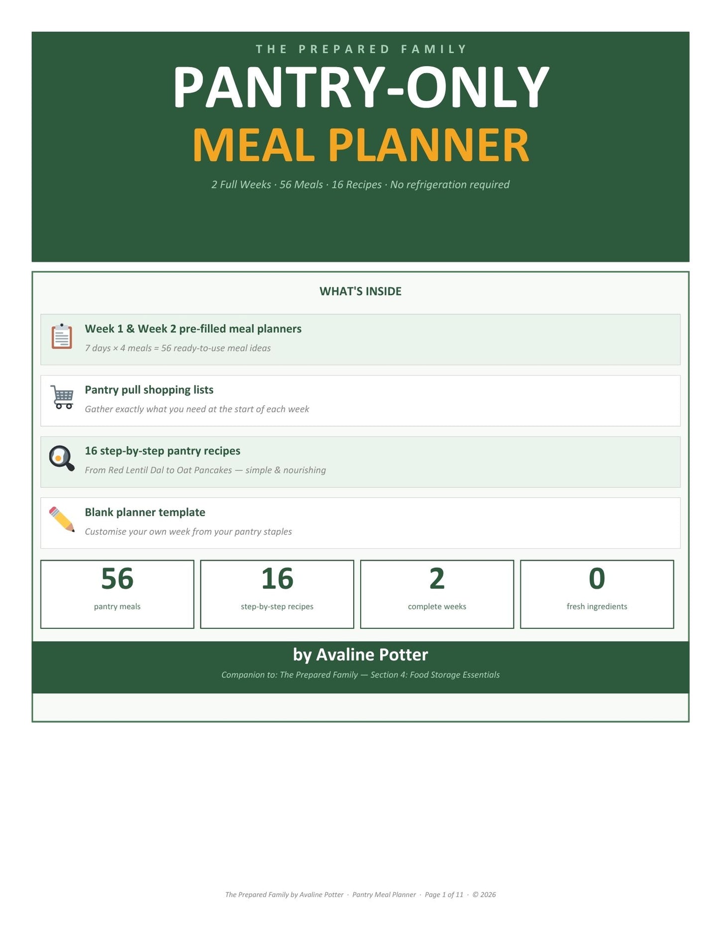 The Calm & Ready Family Planner Binder Bundle