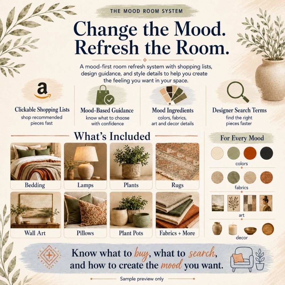 The Mood-First Room Refresh Kit Small changes. A big mood shift.